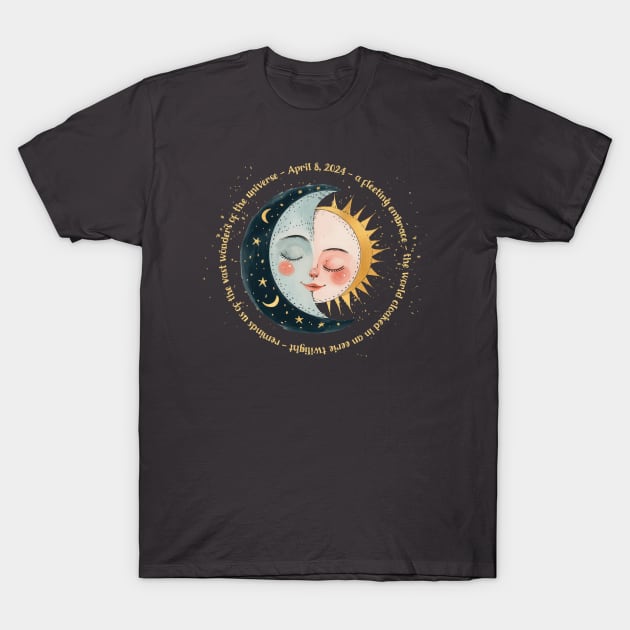 A Fleeting Embrace - Eclipse 4.8.24 T-Shirt by daisyblue